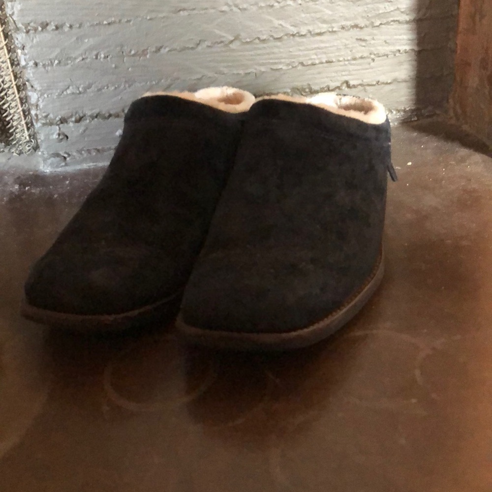 Brand New Ugg Sheep Wool Lined  Suede Clogs